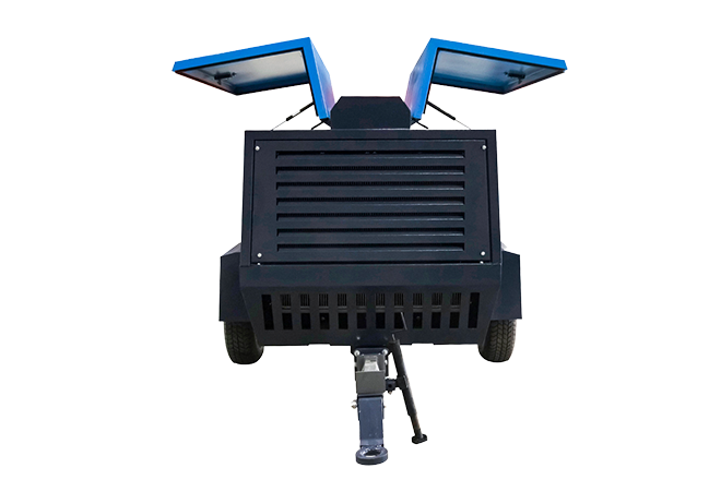 Portable screw air compressor